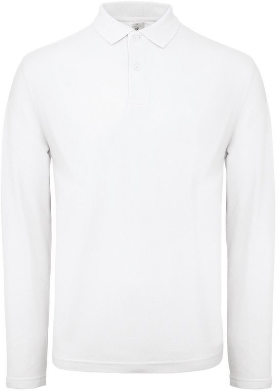 B&C ID.001 Men's long-sleeved polo shirt