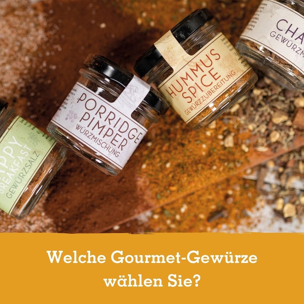 3 Gourmet Gewürze im Geschenkkarton