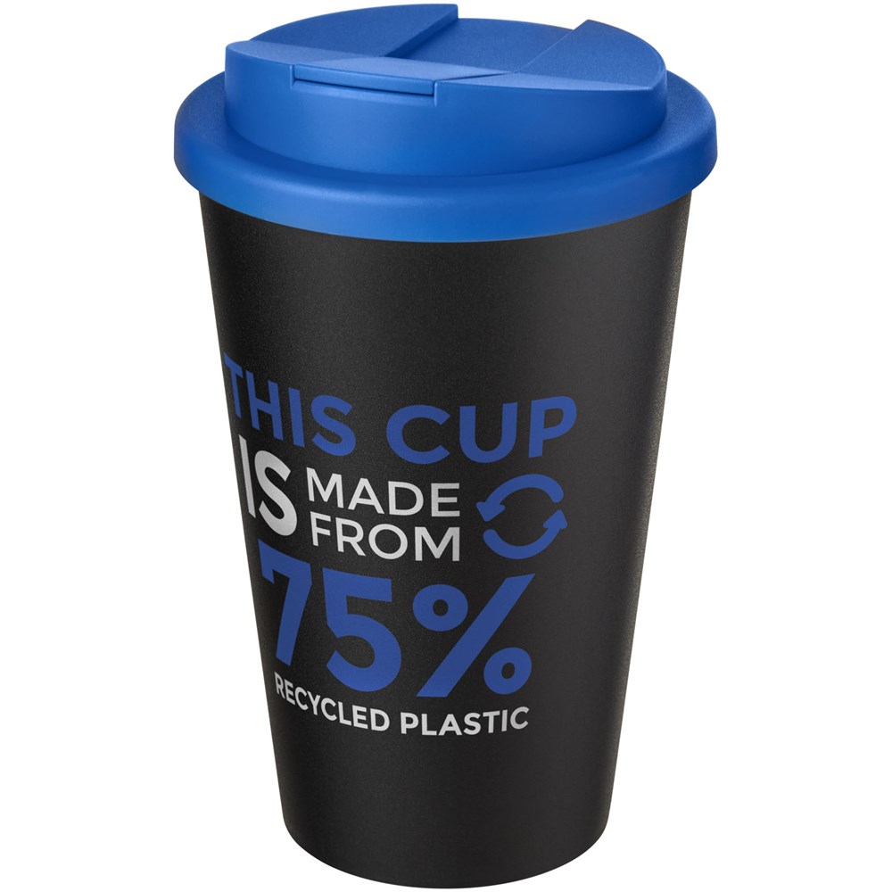 Americano® Eco 350 ml recycelter Becher mit auslaufsicherem Deckel