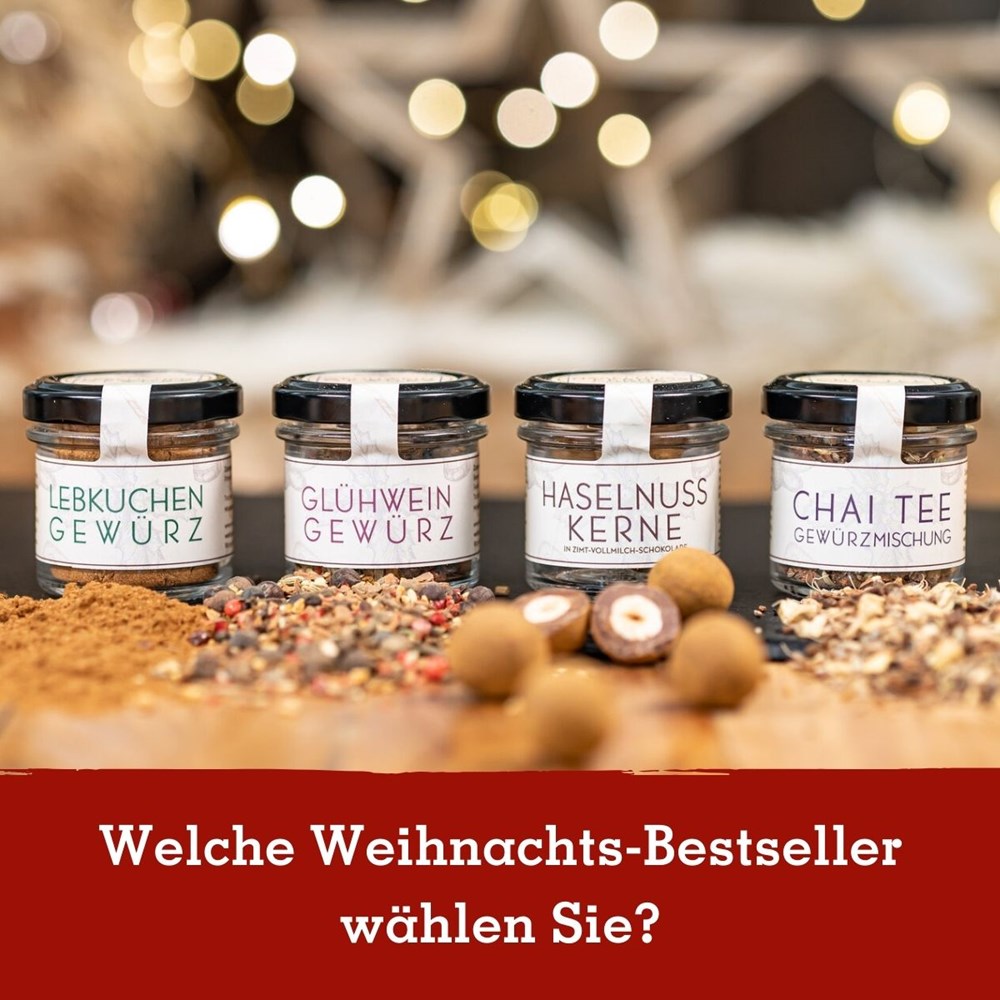 Adventskalender mit 4 Weihnachts-Spezialitäten