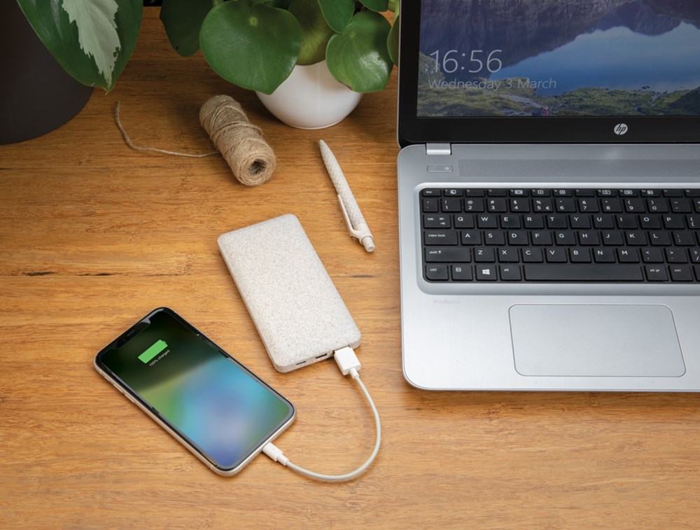 10.000 mAh Weizenstroh Powerbank