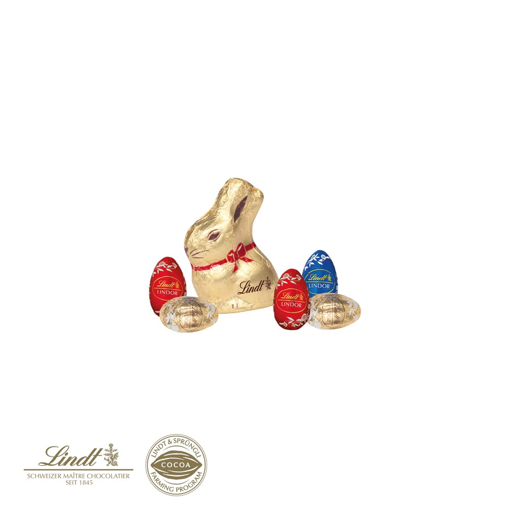 3D PRÄSENT TRANSPORTER OSTERN MIT SCHOKOLADENMISCHUNG VON LINDT