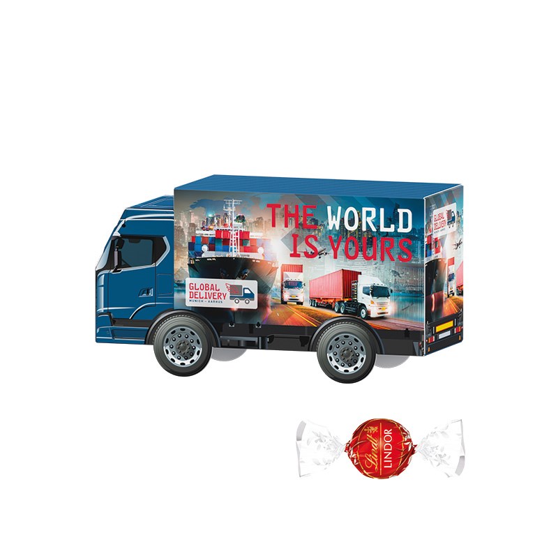 3D-Präsent LKW, Lindt LINDOR Milchkugeln