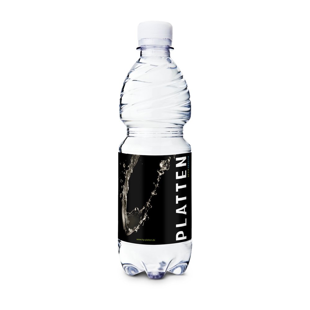 500 ml PromoWater - Mineralwasser, still, Hergestellt in Deutschland - Folien-Etikett